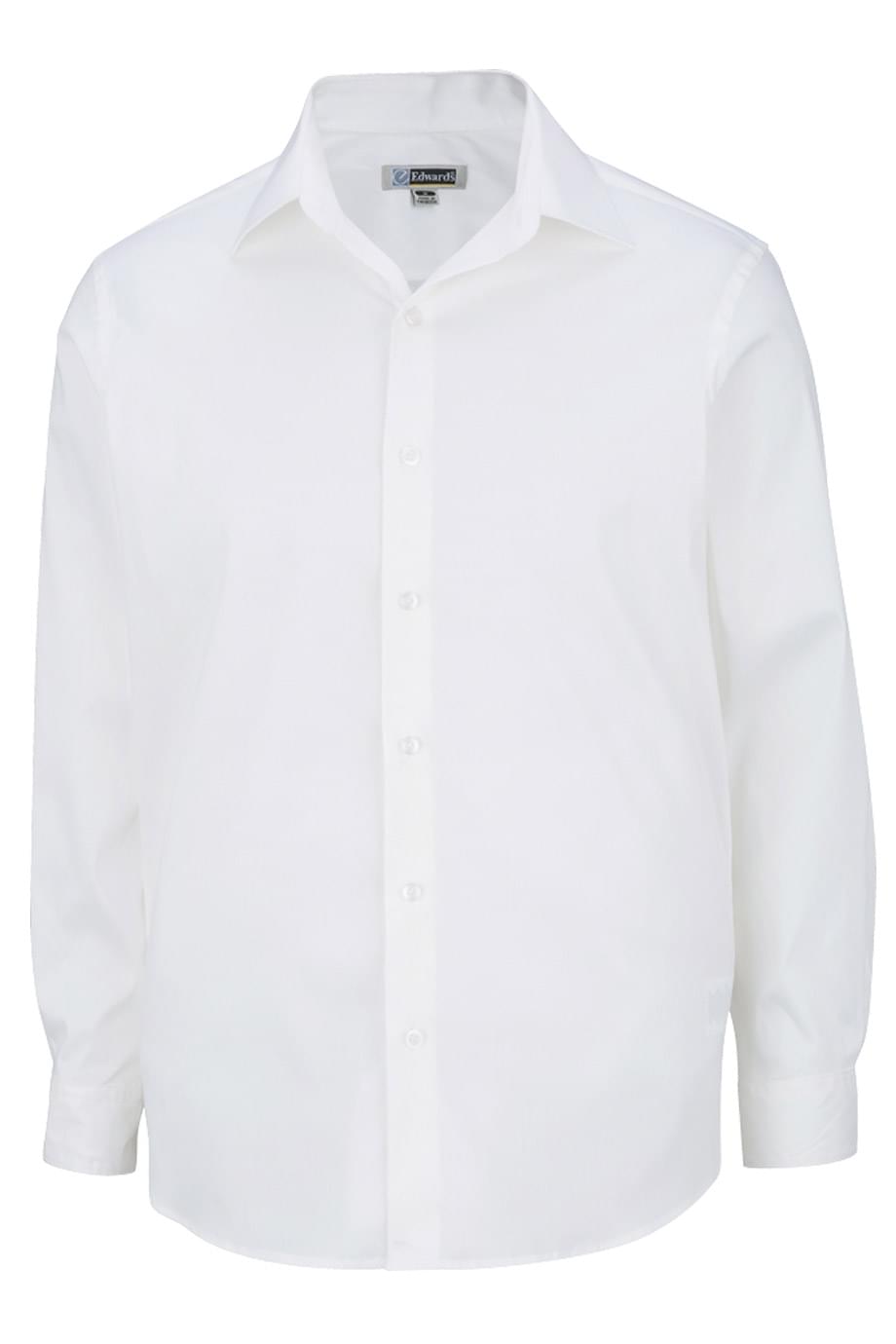 Stretch Broadcloth Long Sleeve Mens Shirt - 1033