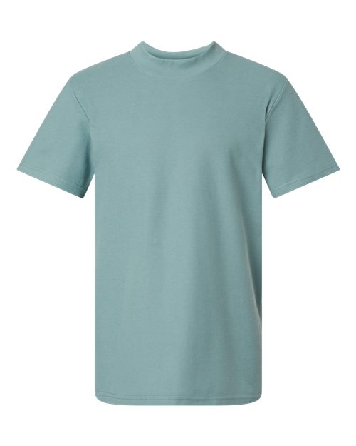 Unisex Pique Mockneck Tee