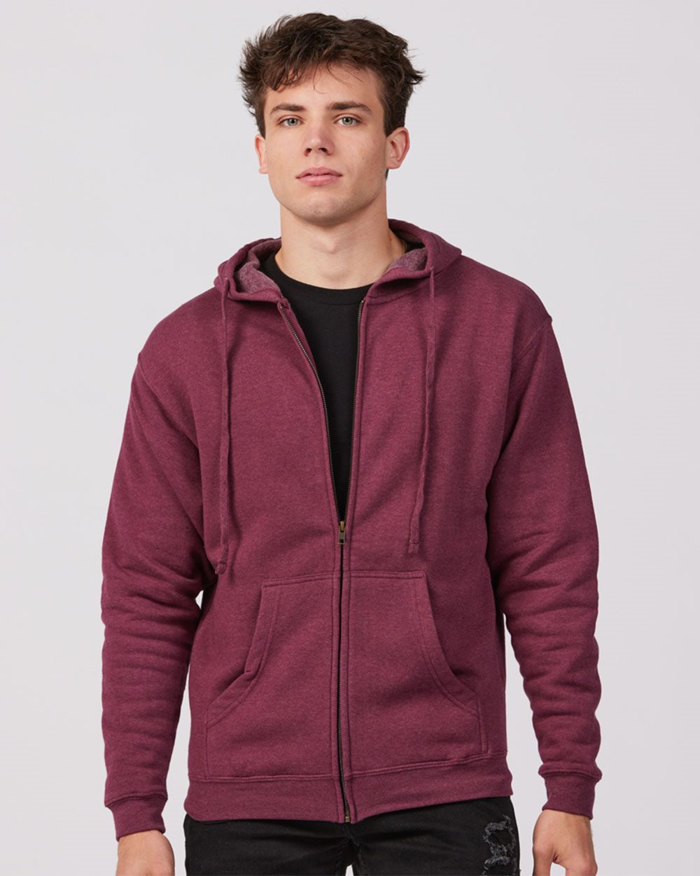 Tultex Premium Fleece Full-Zip Hooded Sweatshirt - 581