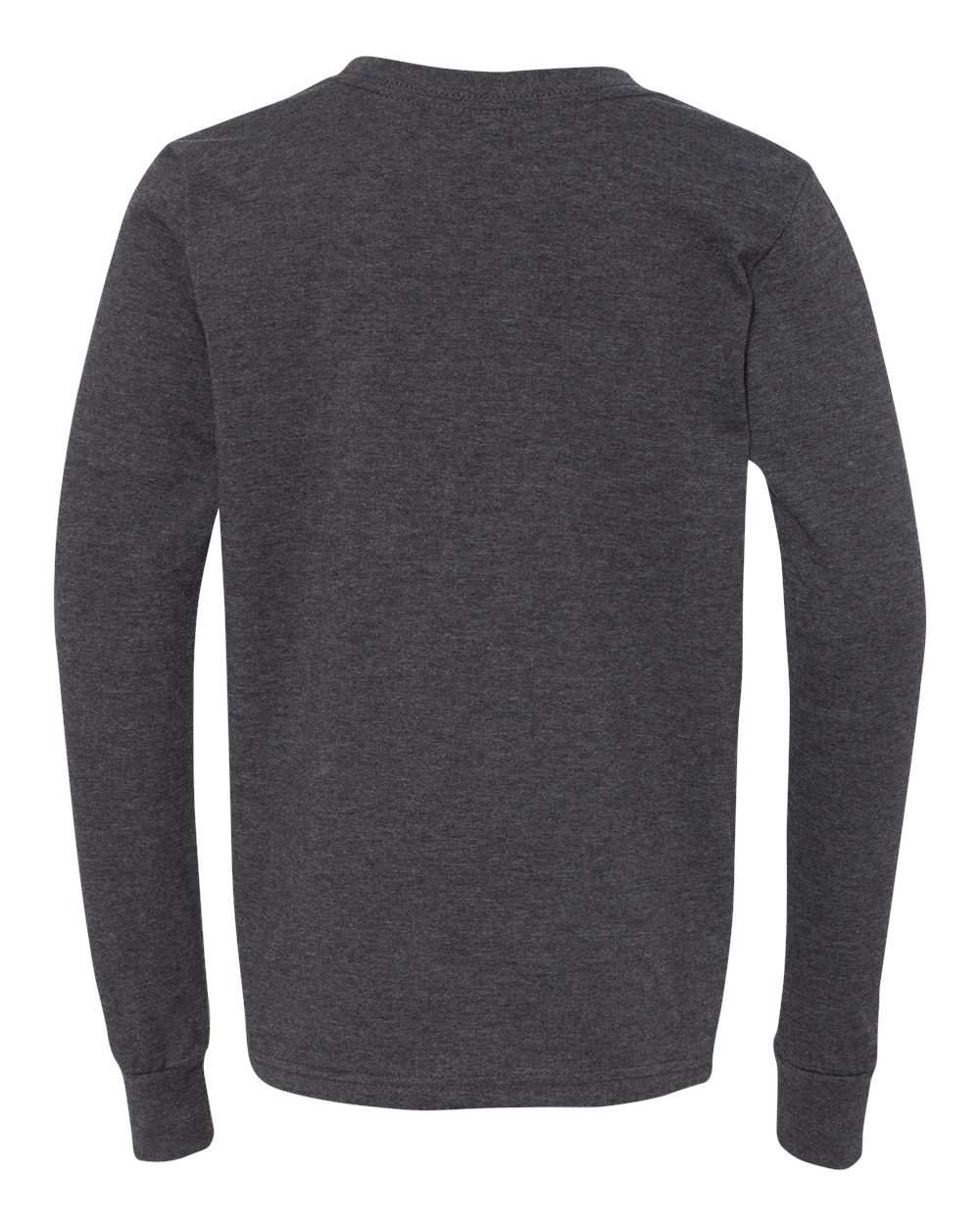 BELLA + CANVAS Youth Heather CVC Long Sleeve Tee - 3501YCVC
