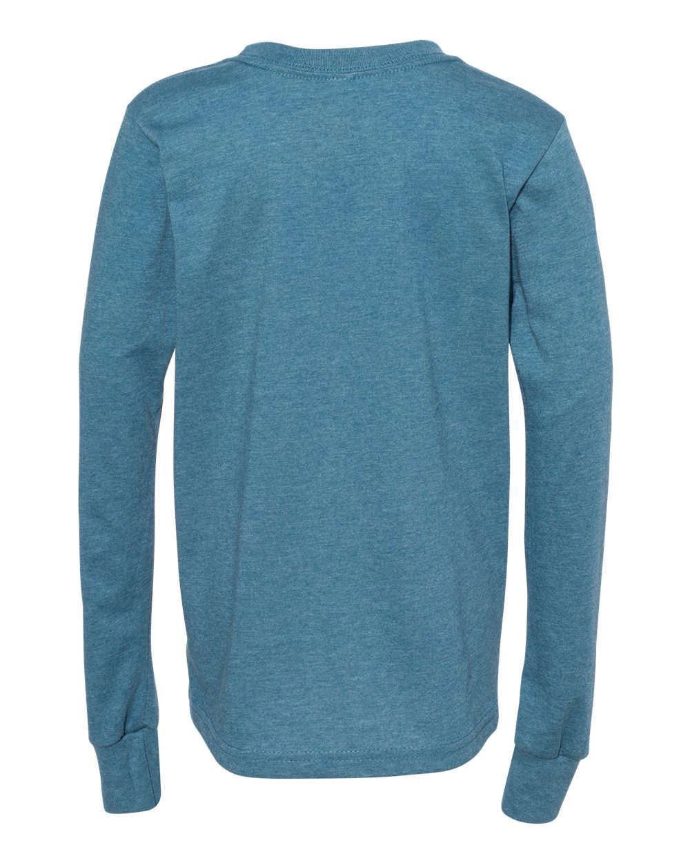 BELLA + CANVAS Youth Heather CVC Long Sleeve Tee - 3501YCVC