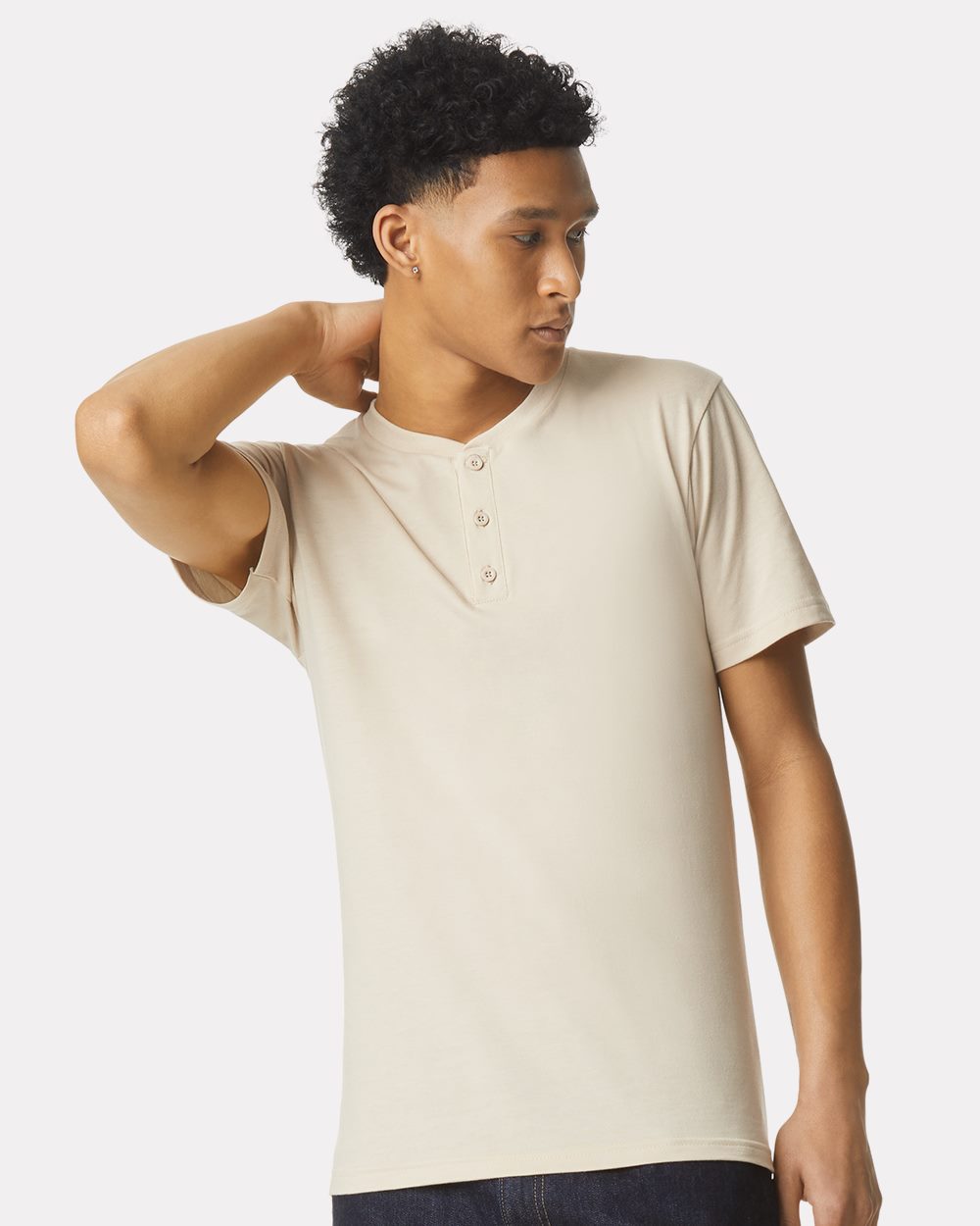 American Apparel CVC Henley Tee - 2004CVC
