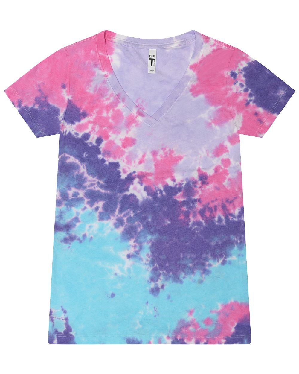 Colortone Women's Tie-Dyed V-Neck T-Shirt - 1075