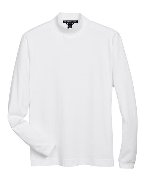 Unisex Sueded Jersey Mock Neck T-Shirt