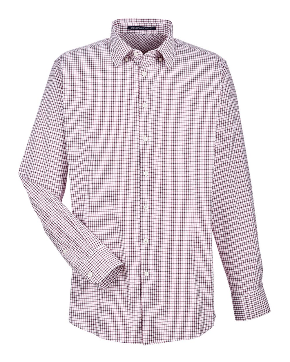 Devon & Jones Men's CrownLux Performance® Micro Windowpane Woven Dress Shirt - DG540