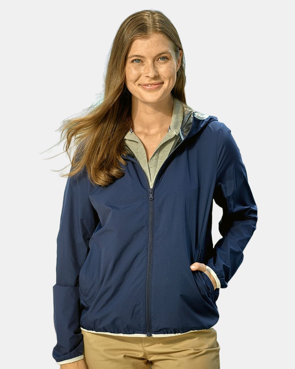 Nautica Women's Stillwater Hooded Windbreaker - N17927