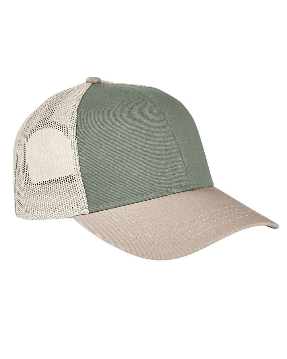 Authentic Pigment Tri-Color Trucker Cap - AP1919