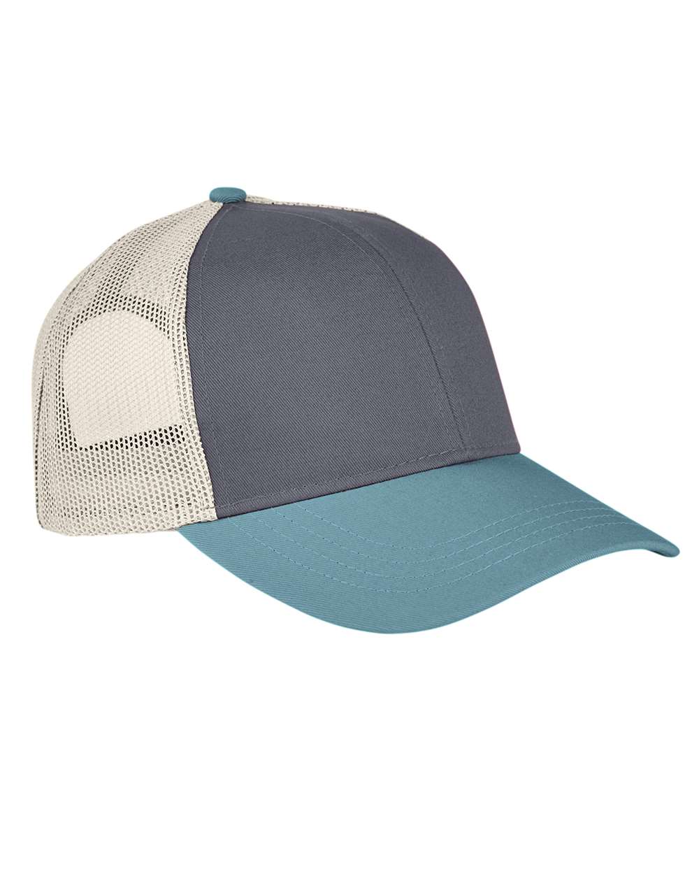 Authentic Pigment Tri-Color Trucker Cap - AP1919