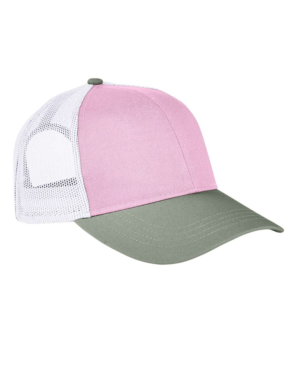 Authentic Pigment Tri-Color Trucker Cap - AP1919