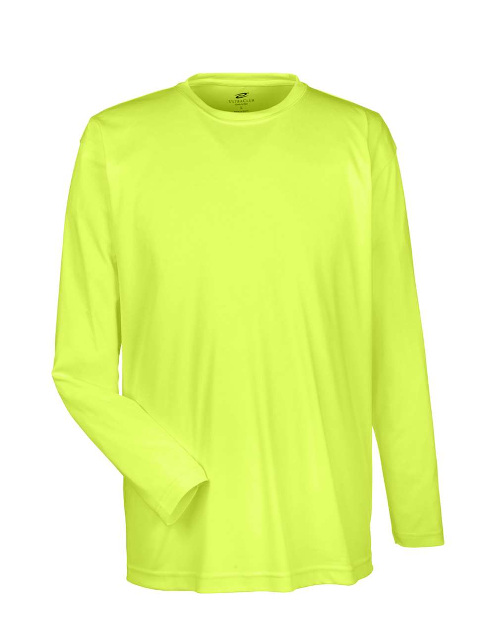 UltraClub Men's Cool & Dry Sport Long Sleeve Performance Interlock T-Shirt - 8422