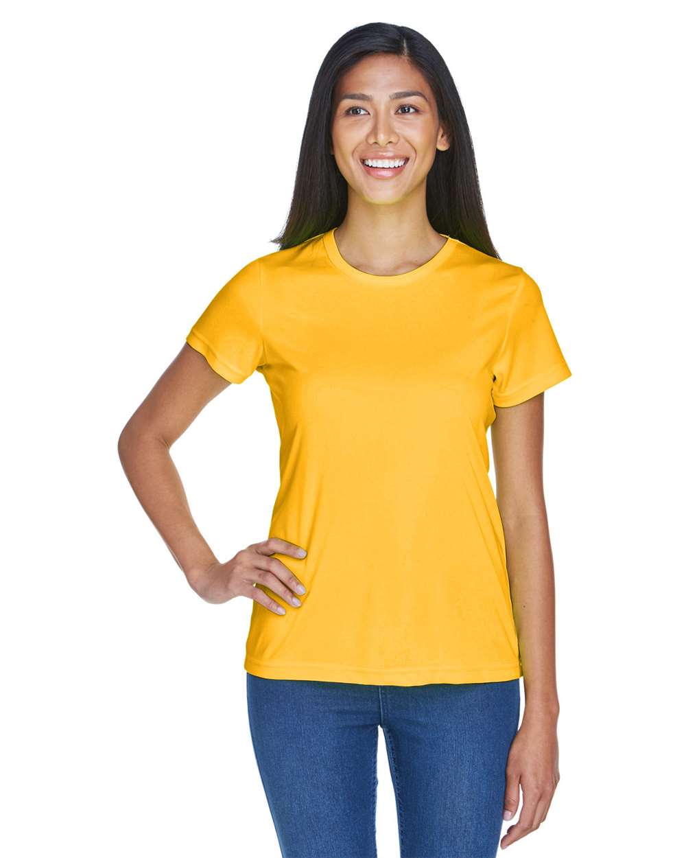 UltraClub Women's Cool & Dry Sport Performance Interlock T-shirt - 8420L