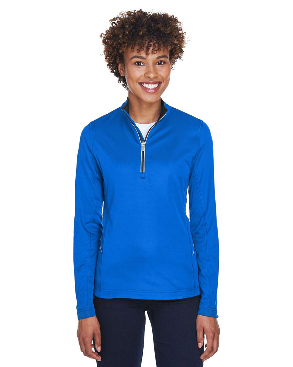 UltraClub Women's Cool & Dry Sport Quarter-Zip Pullover - 8230L