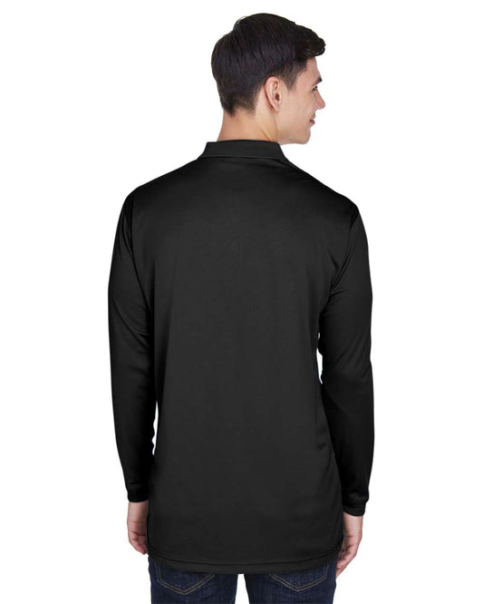 UltraClub Men's Cool & Dry Sport Long Sleeve Polo - 8405LS