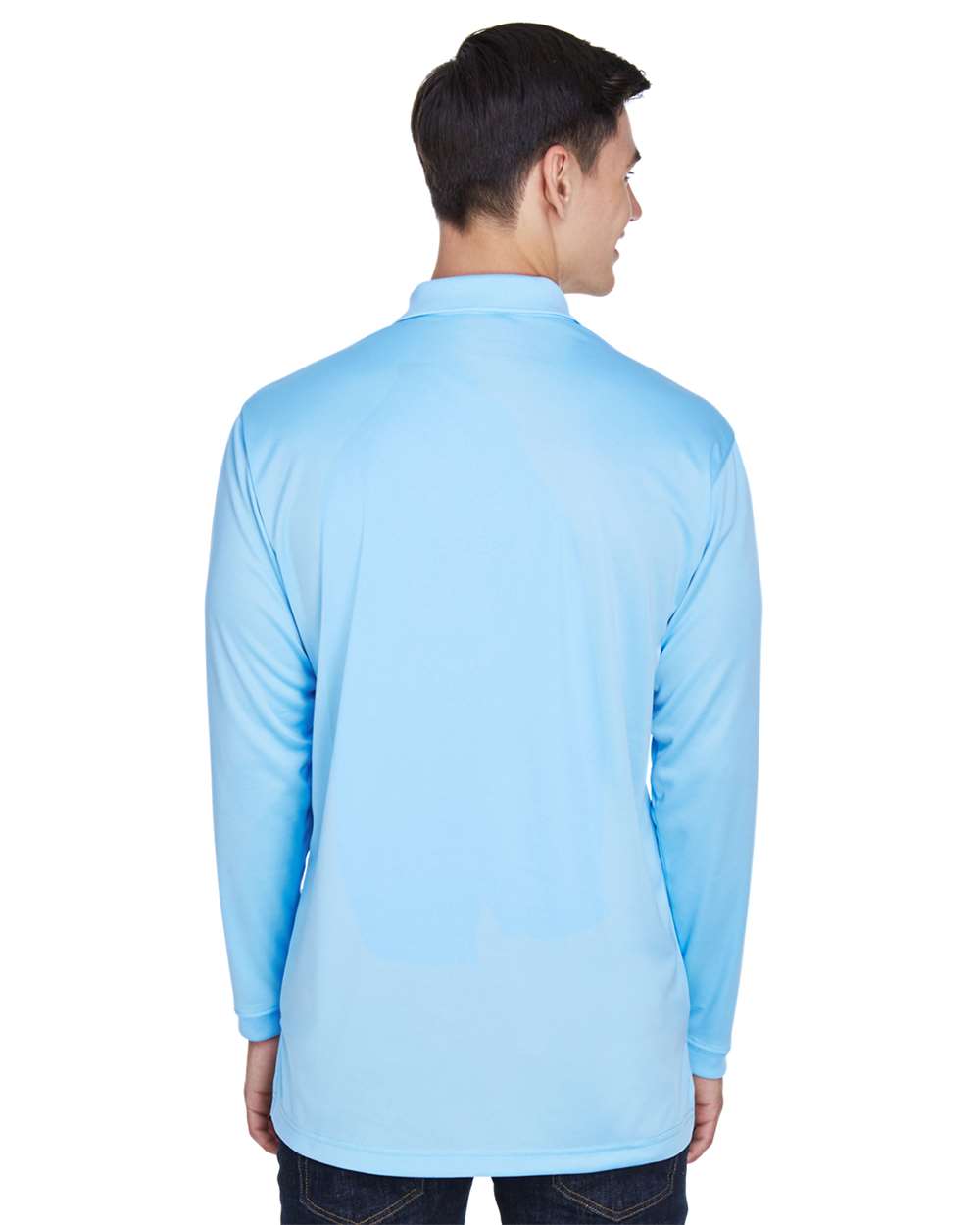 UltraClub Men's Cool & Dry Sport Long Sleeve Polo - 8405LS
