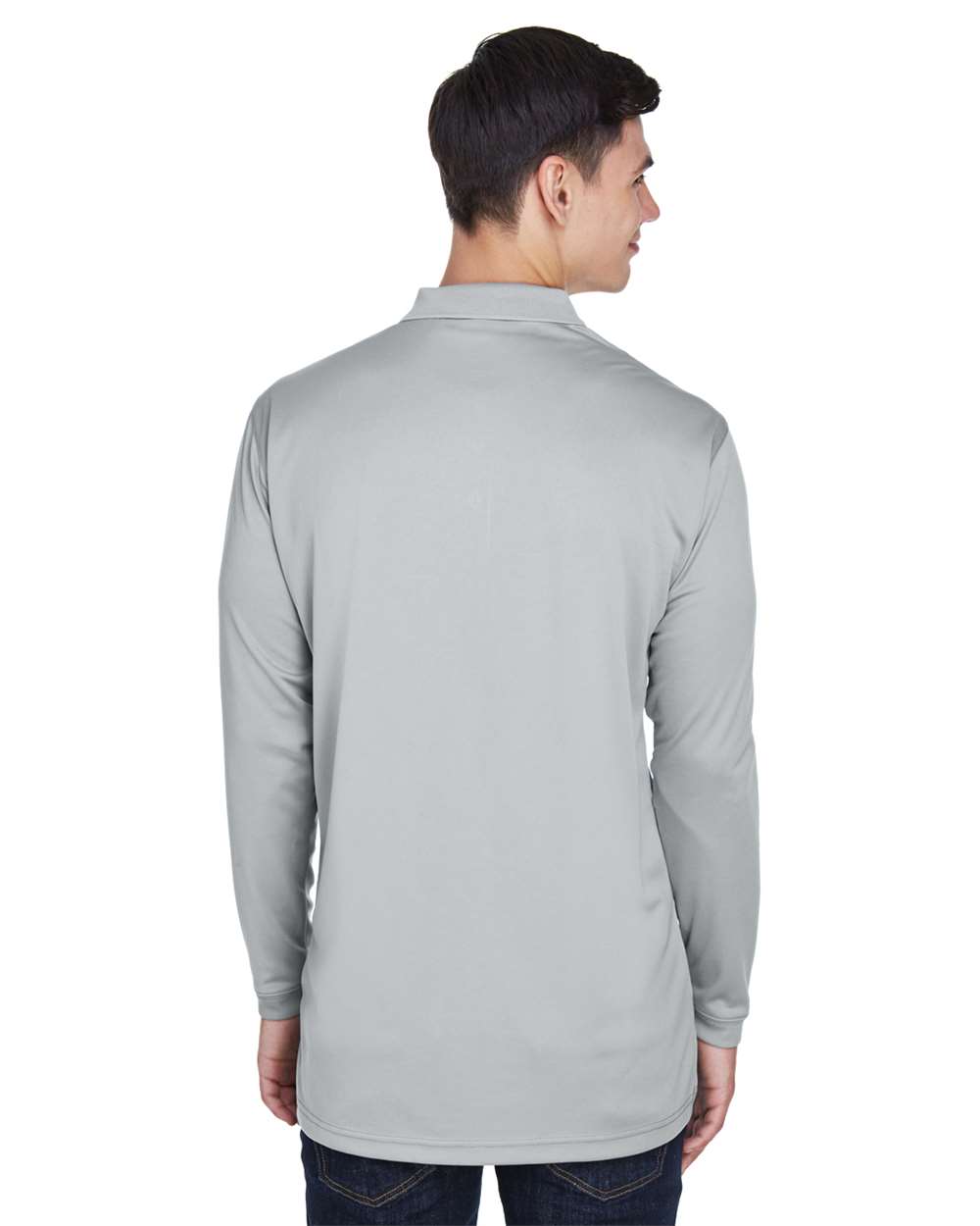 UltraClub Men's Cool & Dry Sport Long Sleeve Polo - 8405LS