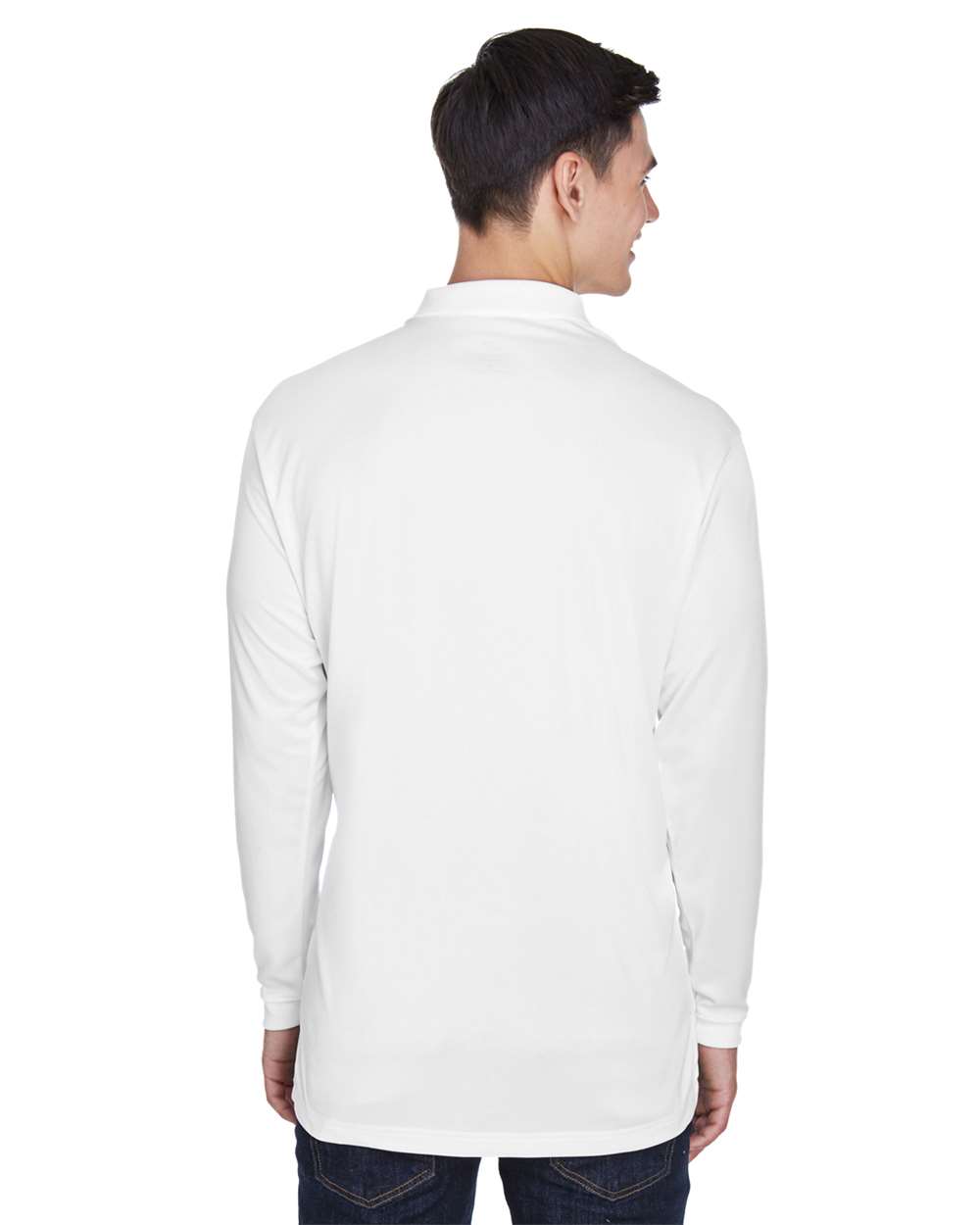 UltraClub Men's Cool & Dry Sport Long Sleeve Polo - 8405LS
