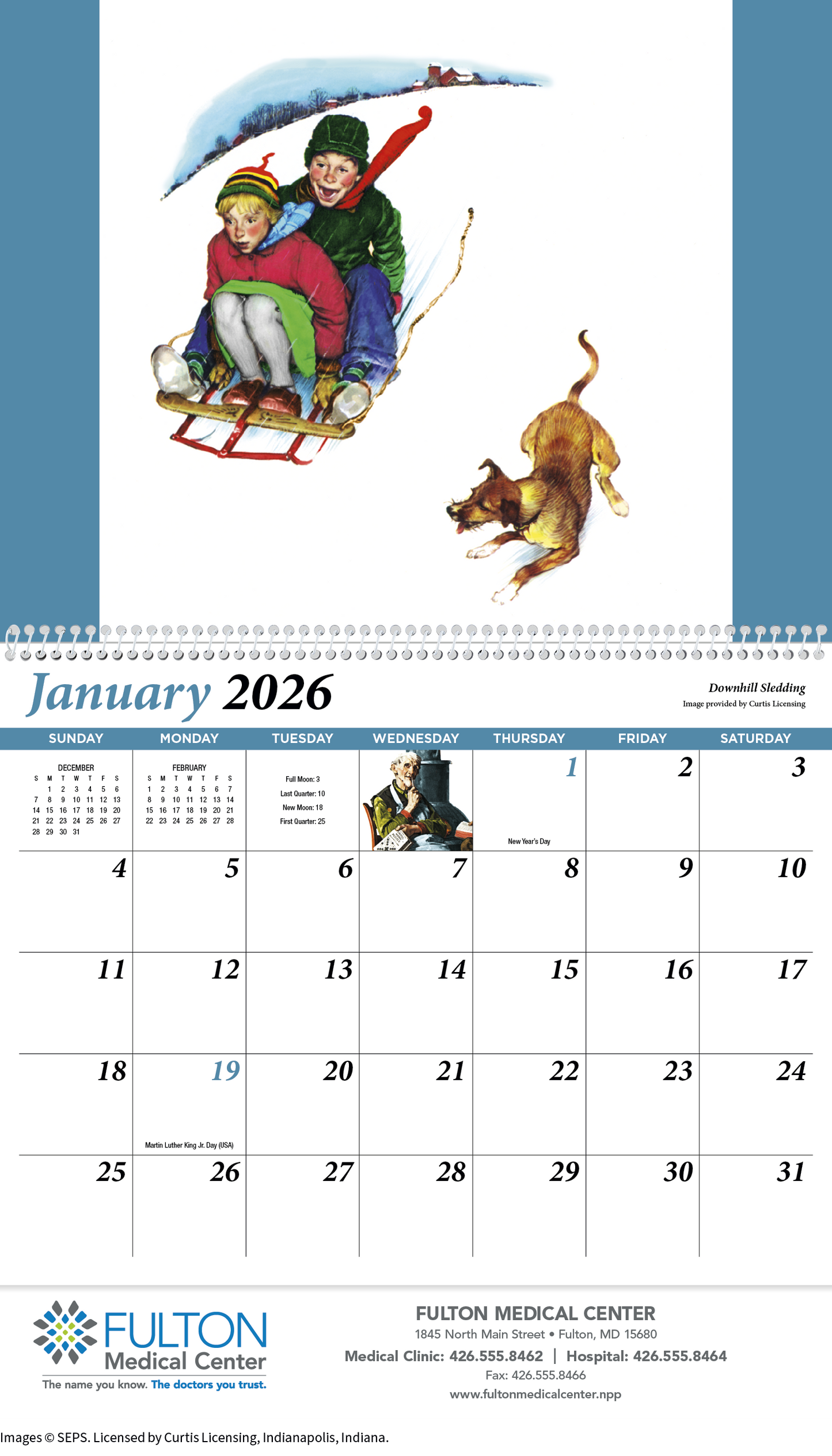 HotLine Products Rockwell Pharmacy Special Markets Calendar-123
