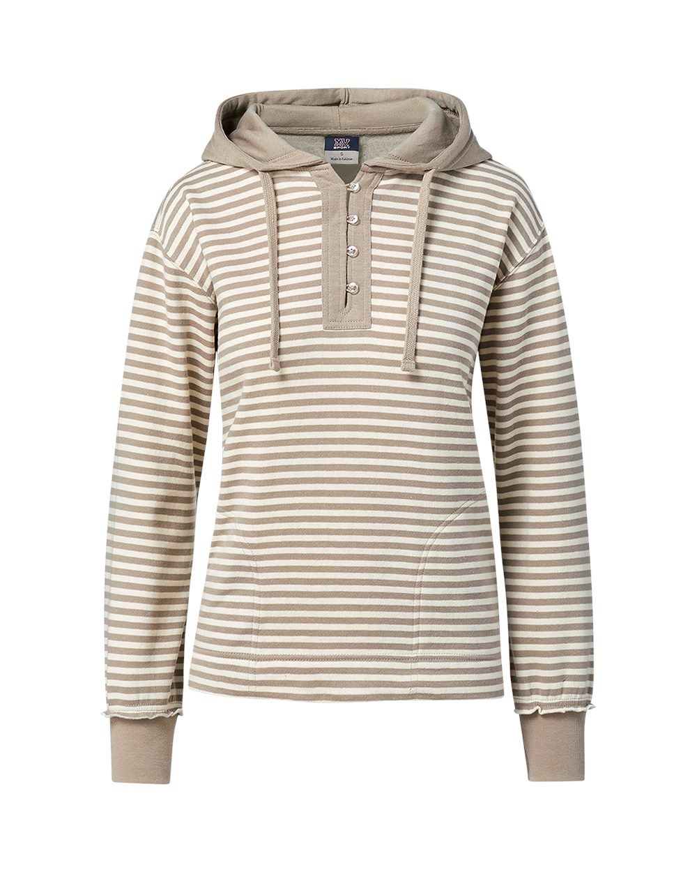 MV Sport Women's Alina Henley Hooded Sweatshirt - W24128