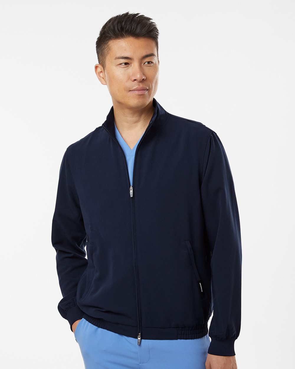 Jaanuu Wolfe Everyday Full-Zip 6-Pocket Scrub Jacket - M60001