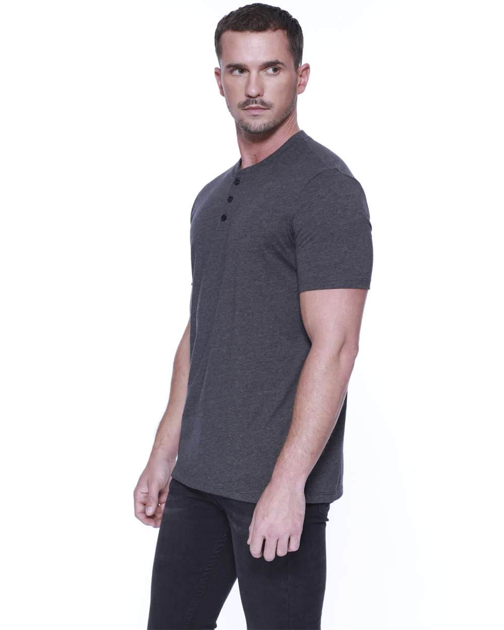 StarTee CVC Henley T-Shirt - ST2460