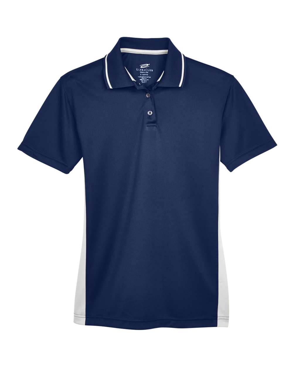UltraClub Women's Cool & Dry Sport Two-Tone Polo - 8406L