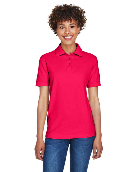 UltraClub Women's Whisper Pique Polo - 8541