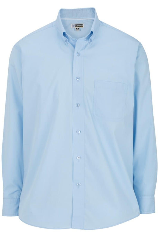 Lightweight Poplin Long Sleeve Mens Shirt