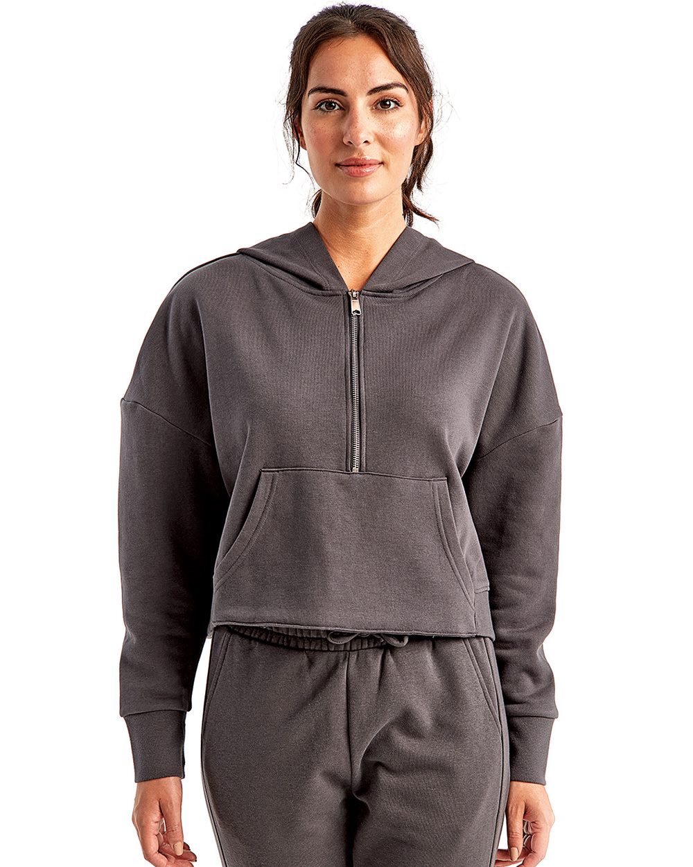 TriDri Women's Alice Half-Zip Hooded Sweatshirt - TD077