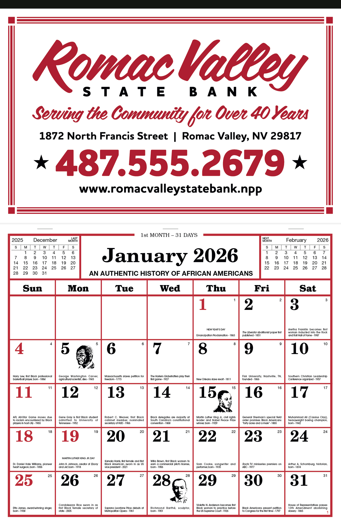 Skinner Kennedy Apron Style Calendar-1319-E