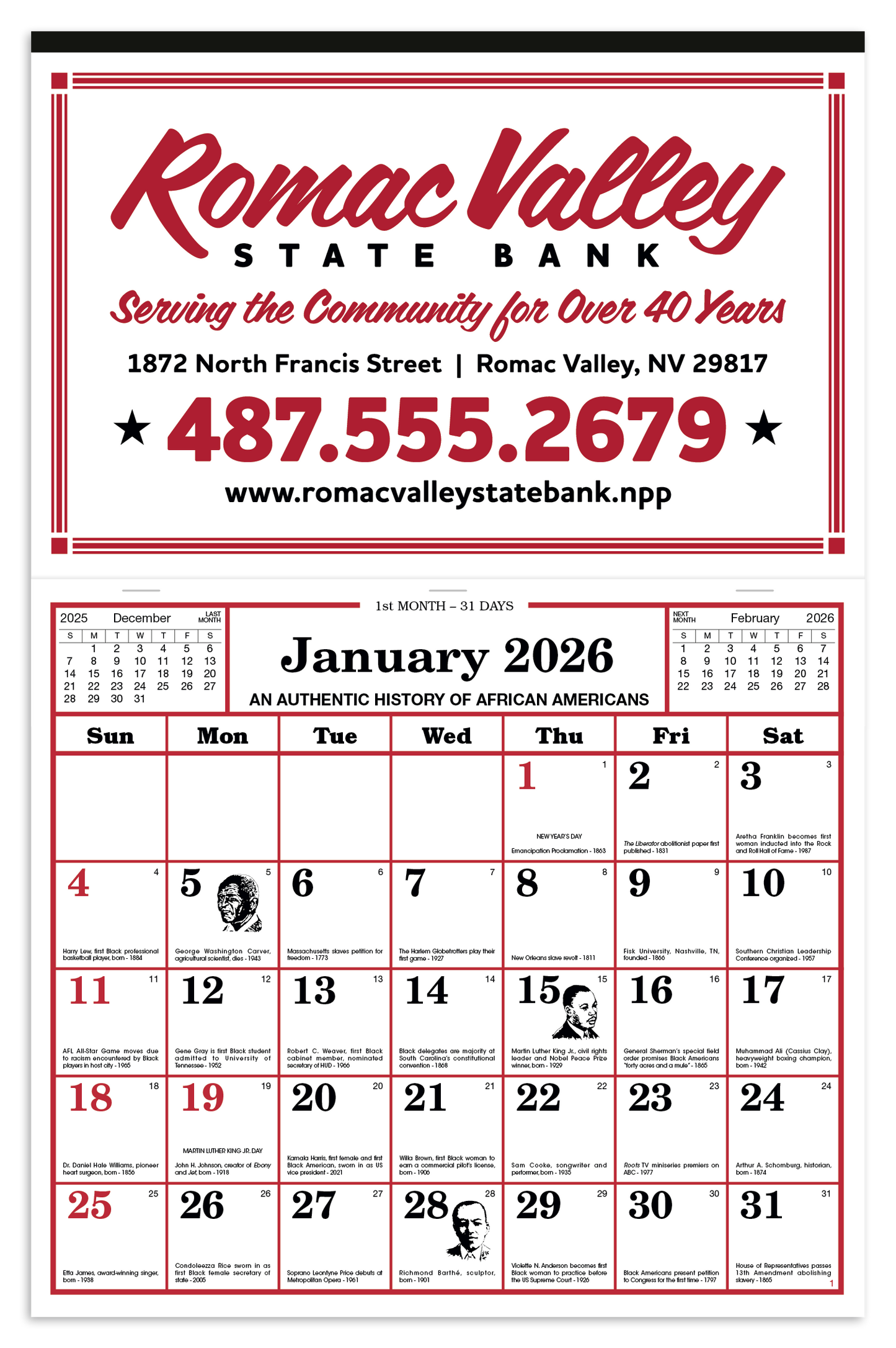 Skinner Kennedy Apron Style Calendar-1319-E