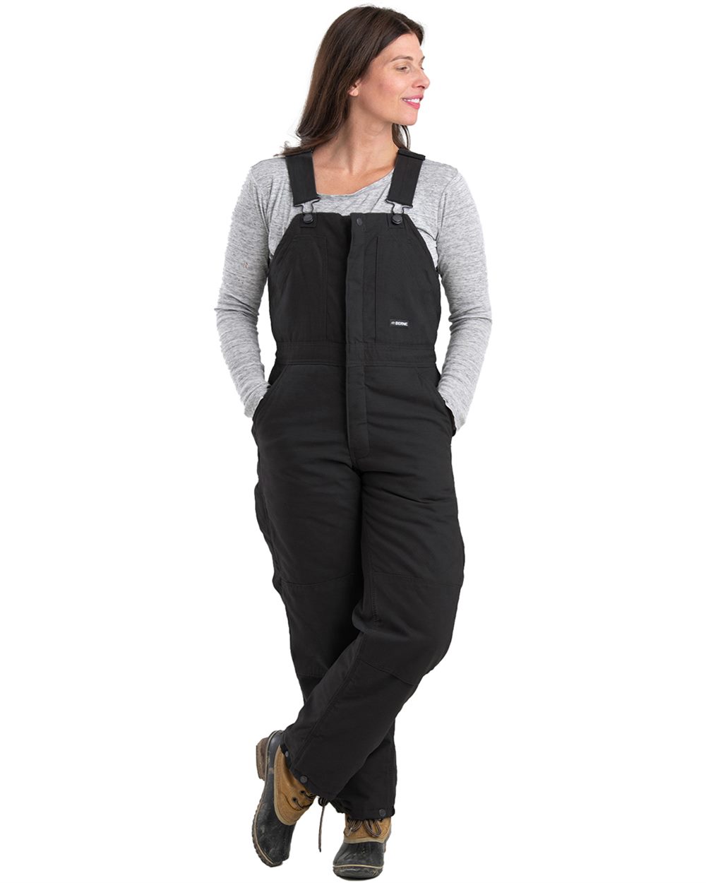 Berne Apparel Women's Softstone Duck Insulated Bib Overall - WB515