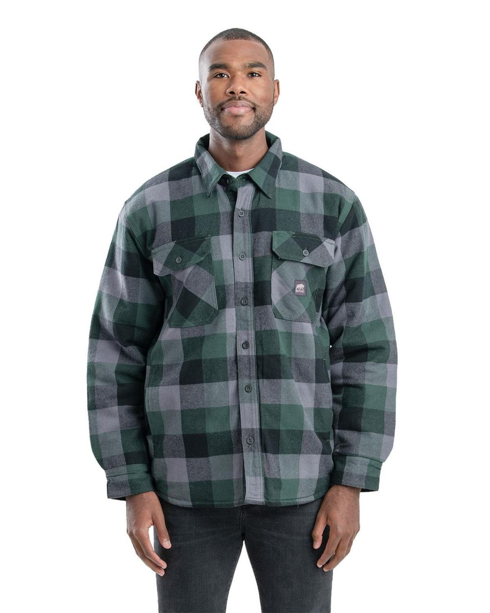 Berne Apparel Tall Timber Flannel Shirt Jacket - SH69T