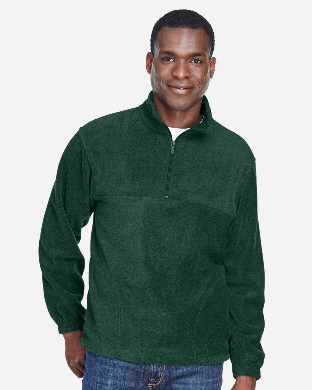 Harriton Men's Quarter-Zip Fleece Pullover - M980