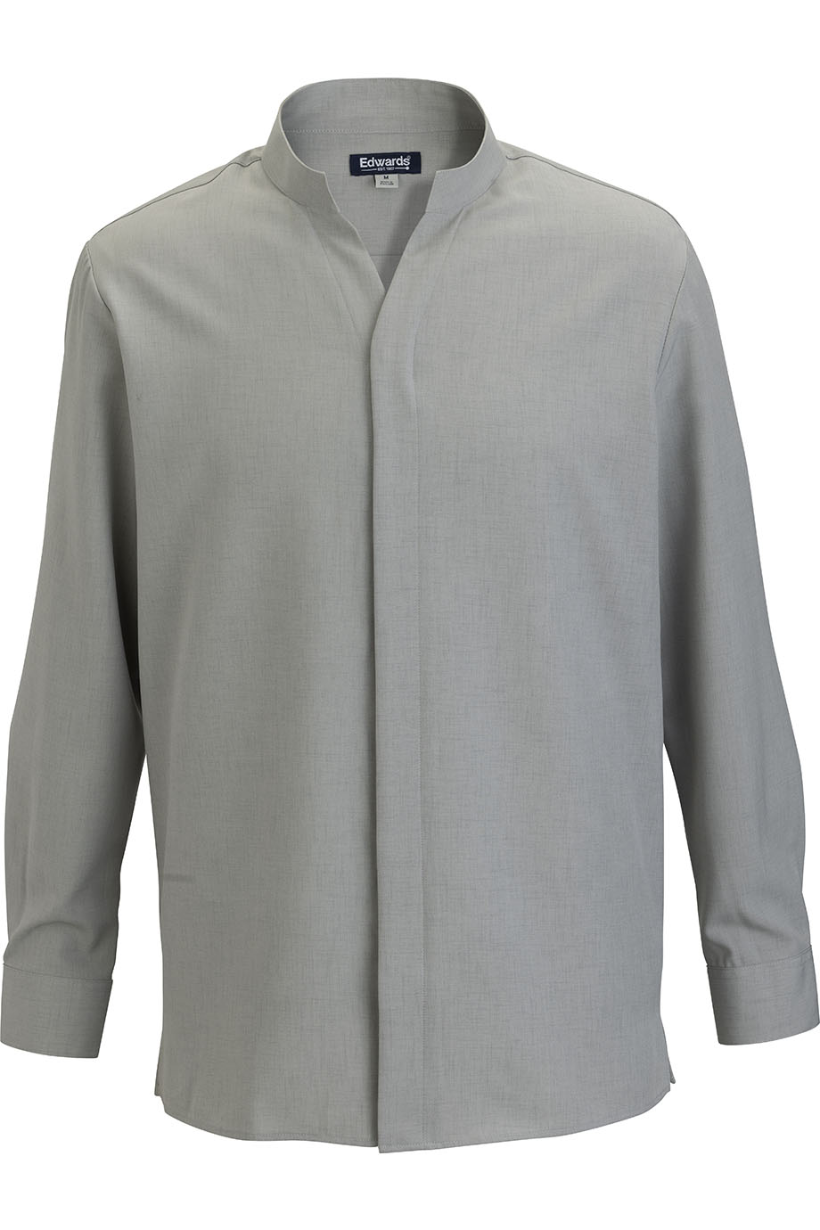 Flexbatiste Stand Up Collar Long Sleeve Mens Shirt