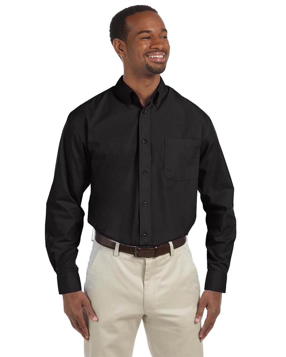 Harriton Men's Essential Poplin - M510