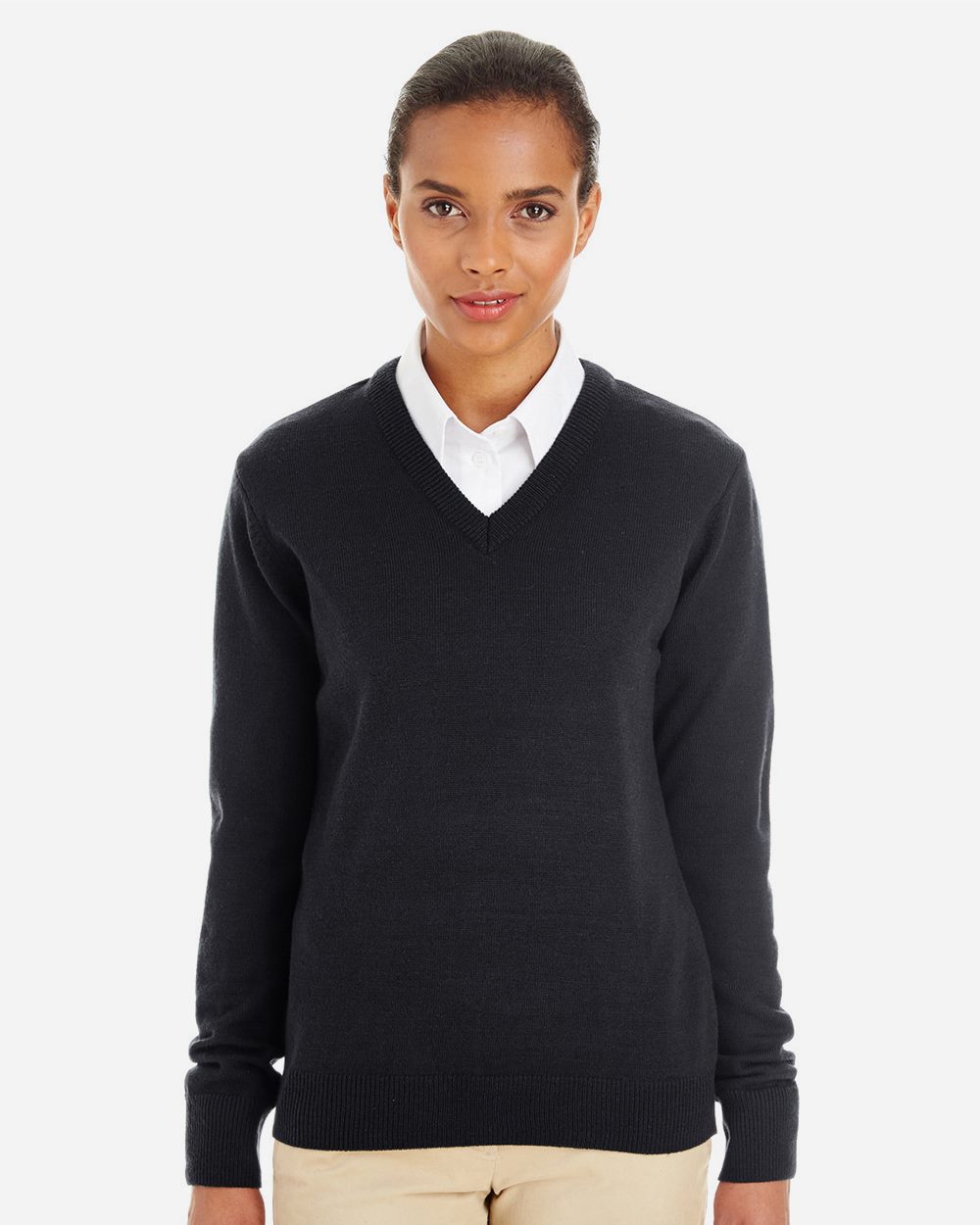 Harriton Womens Pilbloc V-Neck Sweater - M420W