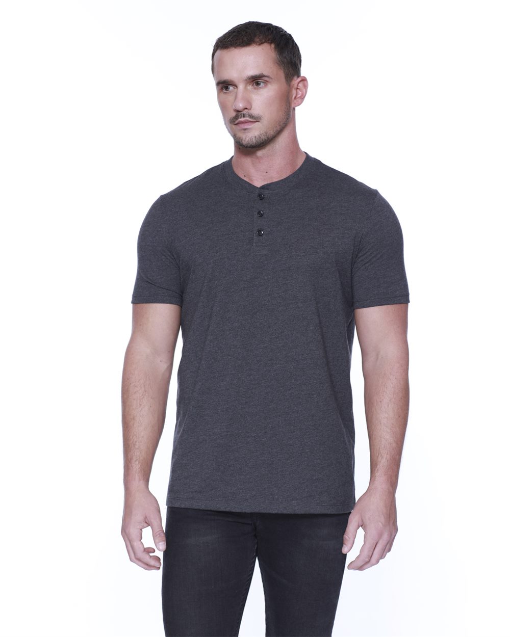 StarTee CVC Henley T-Shirt - ST2460