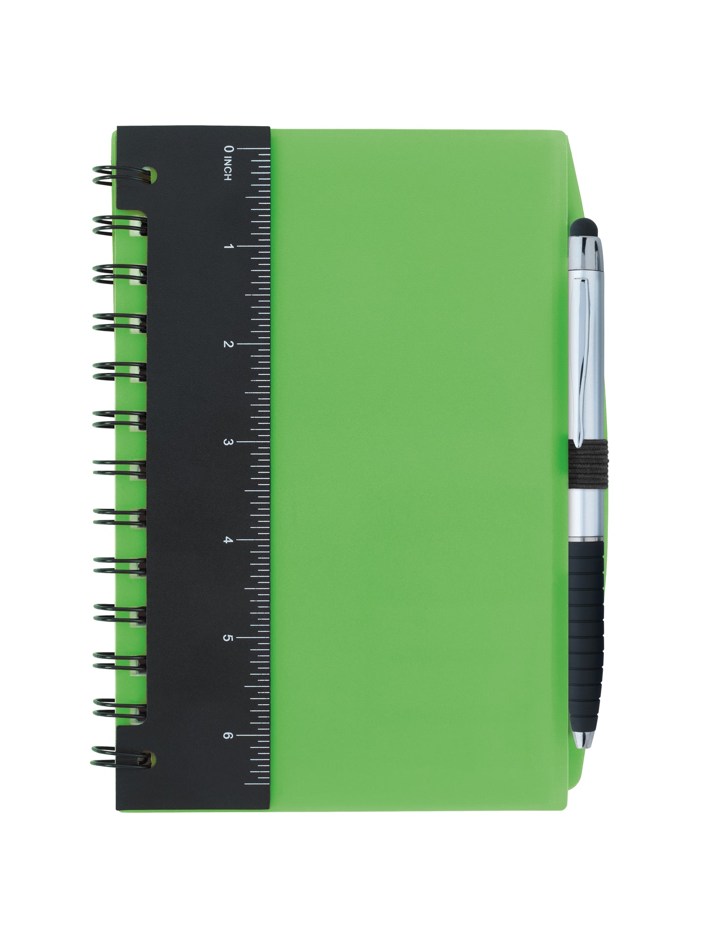 Good Value 5 x 7 Ruler Notebook with Flags and Stylus Pen-15782