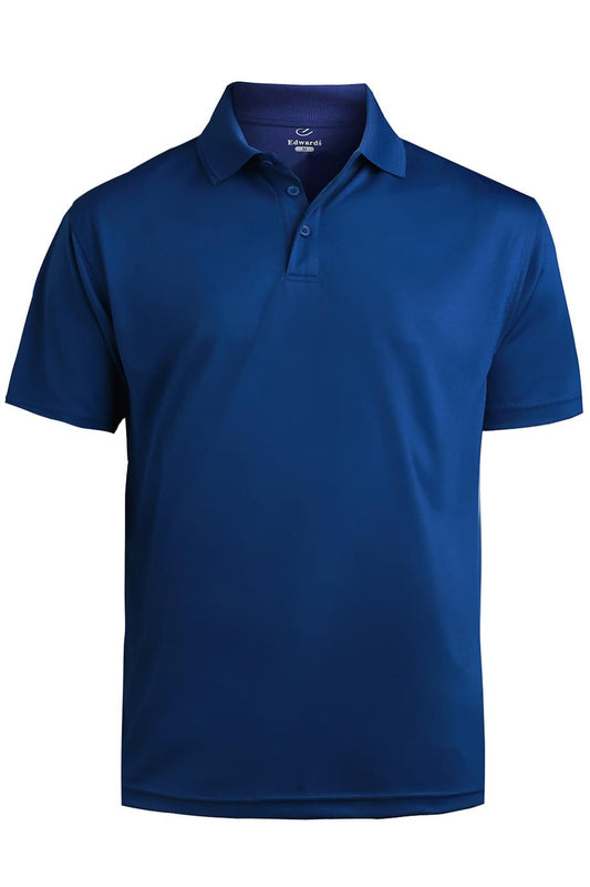 Mens Performance Flat-Knit Short Sleeve Polo