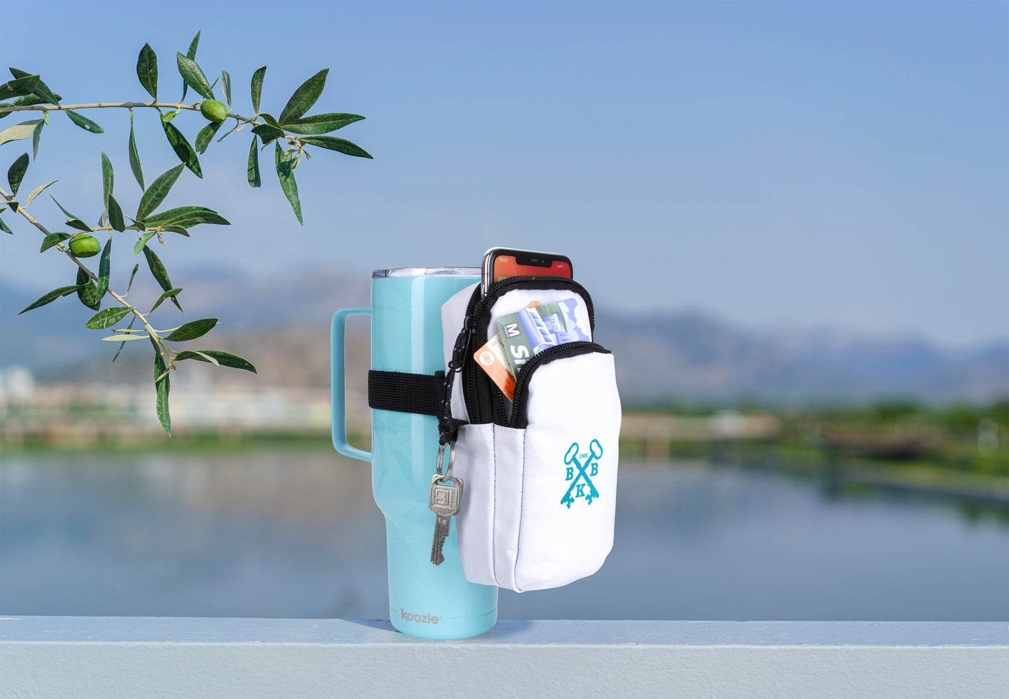 Koozie Boho Water Bottle Pouch-16253