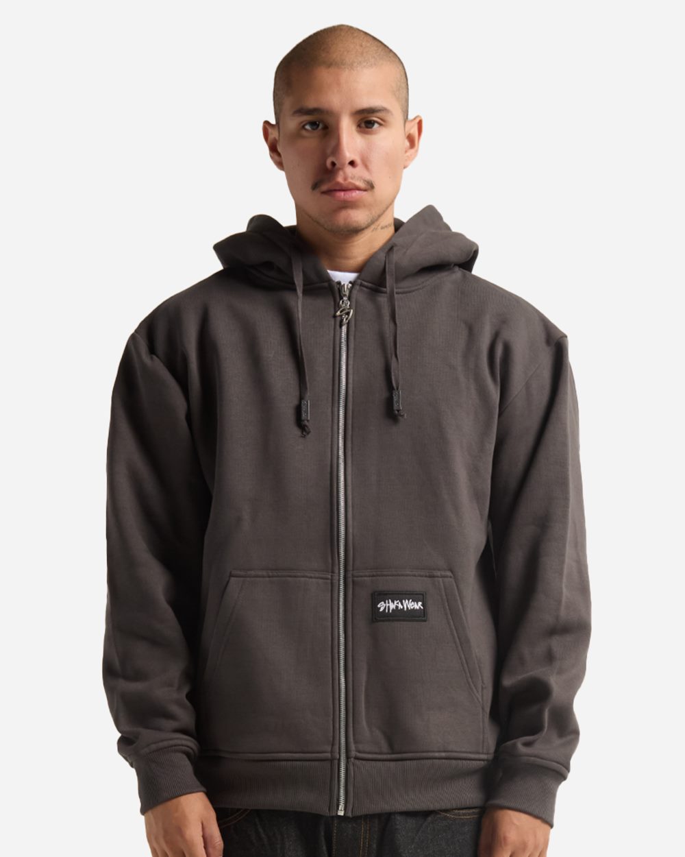 Shaka Wear Essential Super Heavyweight Full-Zip Hooded Sweatshirt - SHEHZ