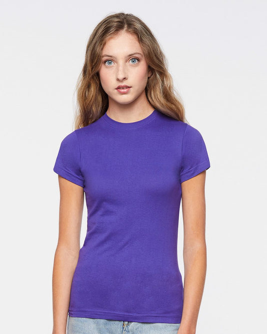 LAT Women's Fitted Fine Jersey Tee - 3616