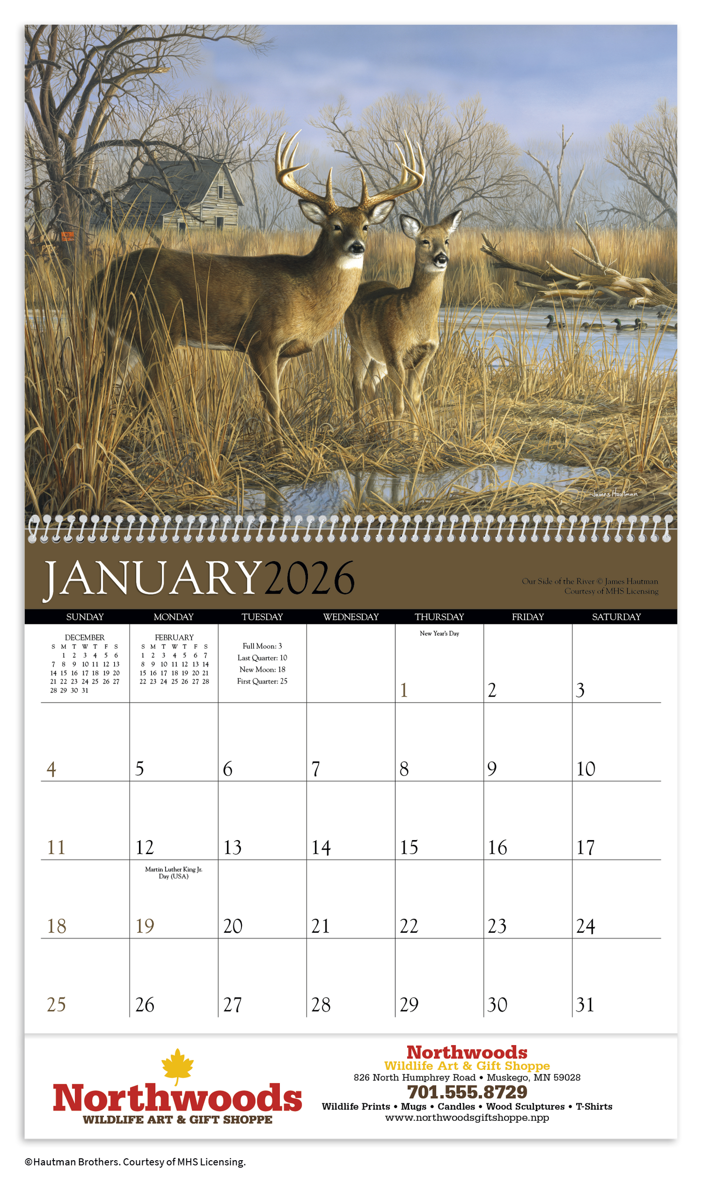 Triumph Calendars Wildlife Art by the Hautman Brothers Calendar-1811