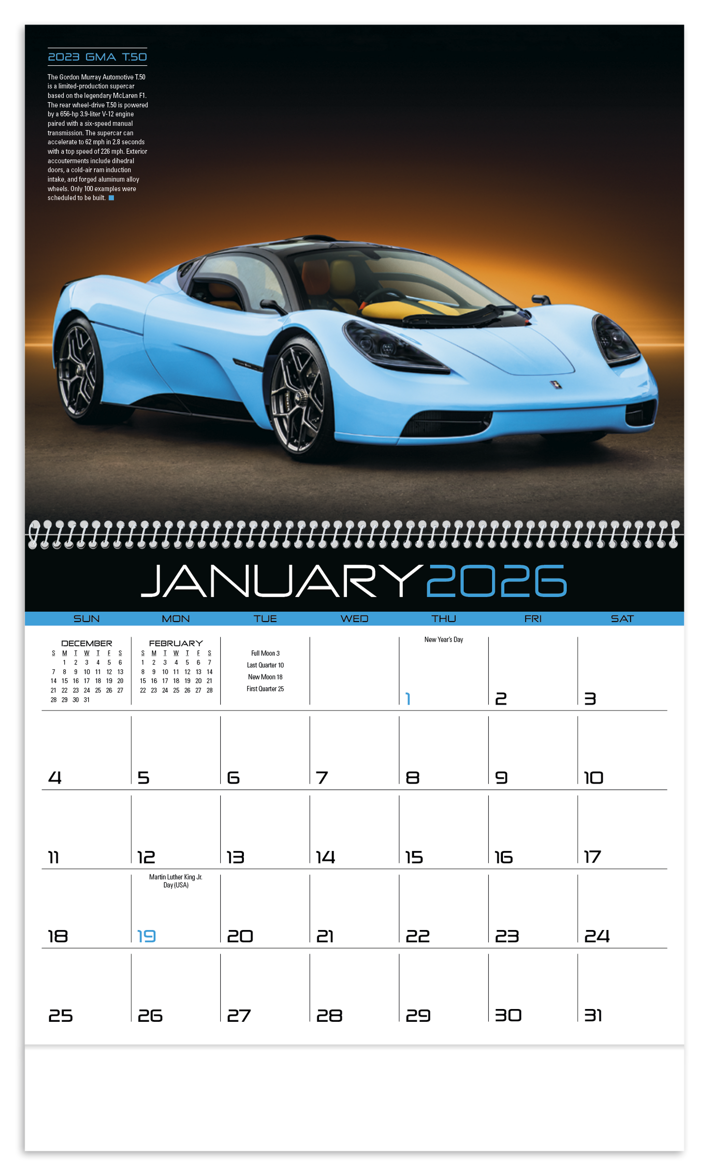 Triumph Calendars Exotic Cars Calendar-1859