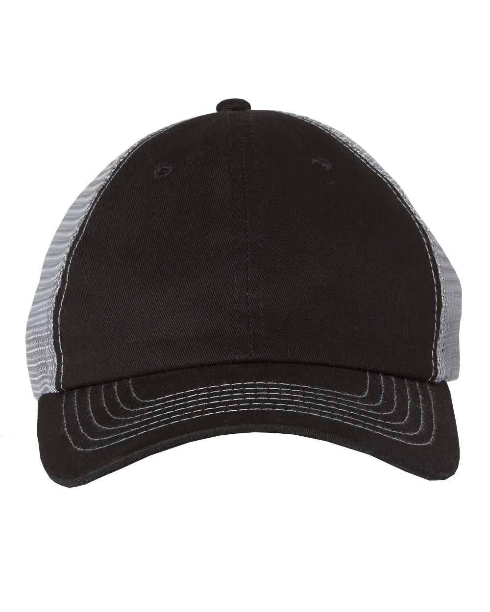 Valucap Contrast-Stitch Mesh-Back Cap - 3100