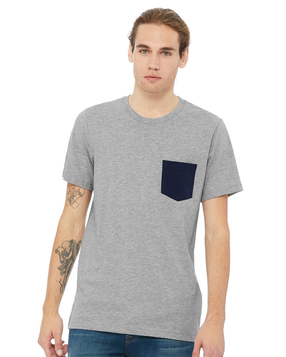 BELLA + CANVAS Jersey Pocket Tee - 3021