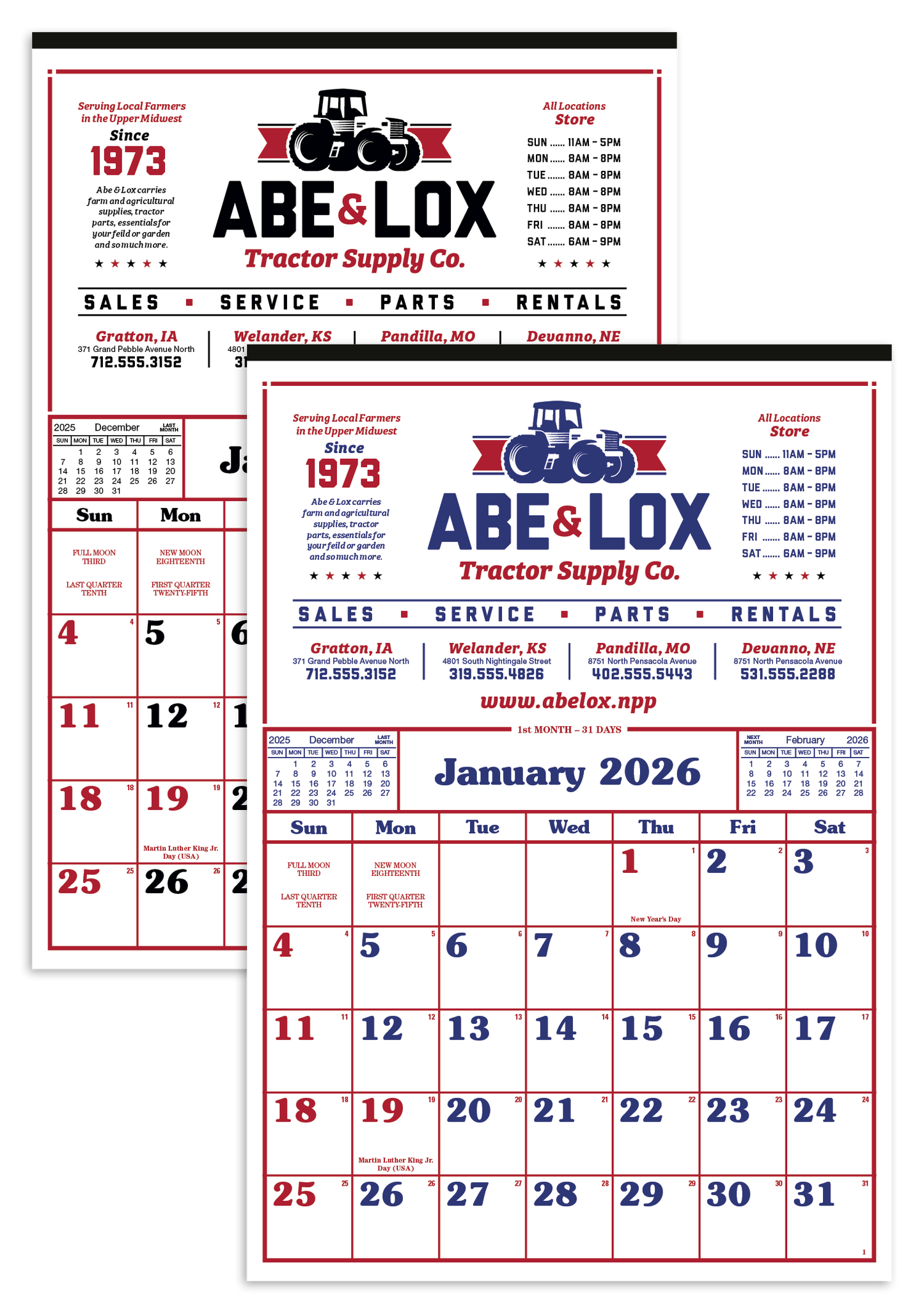 Skinner Kennedy Commercial 12Sheet Calendar-24-E