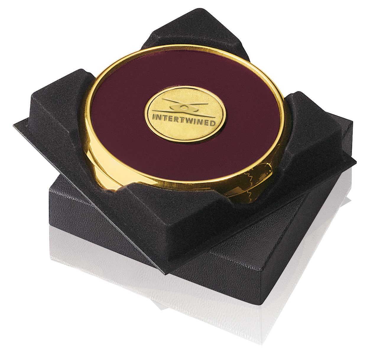 JAFFA Two Coasters in Deluxe Black Flocked Gift Box-25086