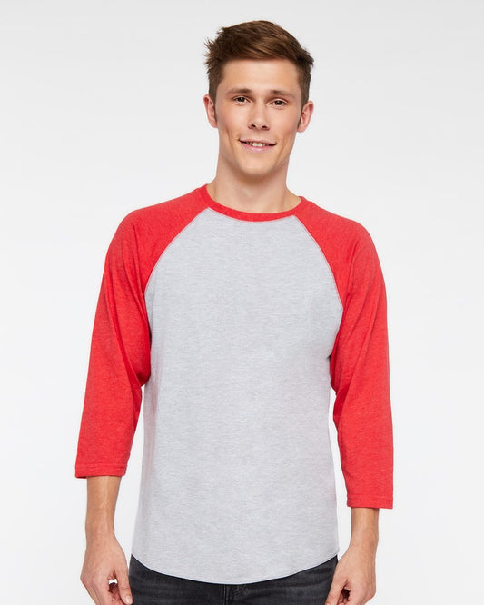 LAT Baseball Fine Jersey Three-Quarter Sleeve Tee - 6930