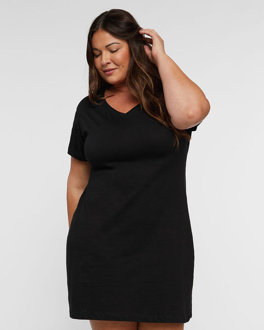 LAT Women's Fine Jersey V-Neck Coverup - 3522